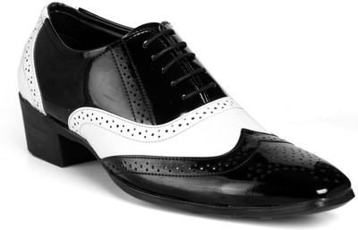 Baxxico Men's Latest Casual Mafiya Brogue Lace-up Party Wear Shoes Brogues For Men(Multicolor , 8)