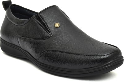 Restroad New Trendy Slip-On Formal Shoe For Men's Party Wear For Men(Black , 8)