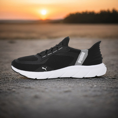 PUMA Softride FlexLace Ease Running Shoes For Men(Black , 6)