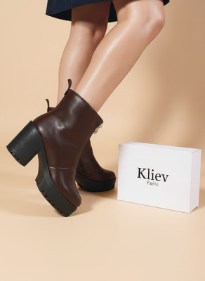 Kliev Paris Women's Boots | Boots For Women(Brown , 8)