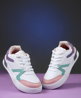 asian Paradise-07 Sneakers,Loafers,Casuals,Stylish With Extra Comfort Sneakers For Women(White, Pink , 4)