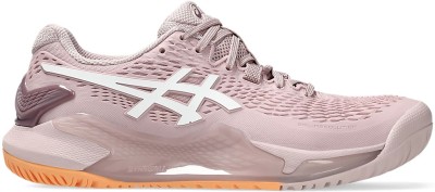 Asics GEL-RESOLUTION 9 Tennis Shoes For Men(Pink , 4)