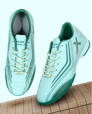VECTOR X Flame 2.0 Synthetic Upper | Rubber sole Material Indoor Futsal Football Shoes For Men(Multicolor , 4)