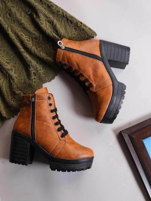 Stylestry Boots, Trendy, Casual, Party Wear Daily Wear Stylish Boots For Women & Girls Boots For Men(Tan)