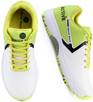bacca bucci Centurion Glide Elite Cricket Shoes High-Performance Running Shoes For Men(Green , 6)
