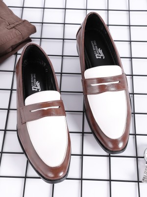 The Indian Garage Co. Loafers For Men(Brown , 10)