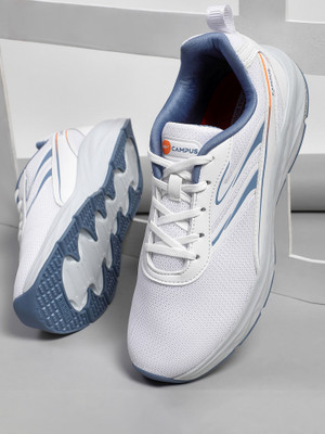 CAMPUS CONOR Sports Shoes |Mesh Upper for Improved Airflow| ExtraBounce Insole |Lace-Up Running Shoes For Men(White , 6)