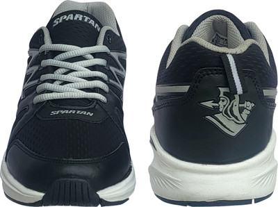 Spartan New JS 180 B 9 Running Shoes For Men(Black , 9)