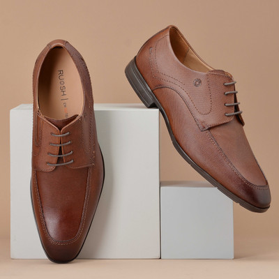 RUOSH . Lace Up For Men(Tan , 7)