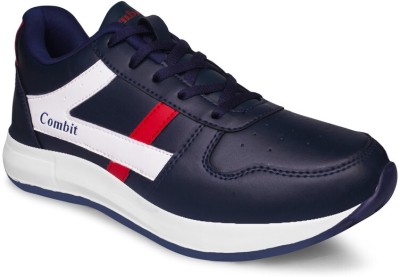 Combit Punch-13 Men's Sports Running Shoes | Training & Gym Shoes Sneakers For Men(Navy, Red)