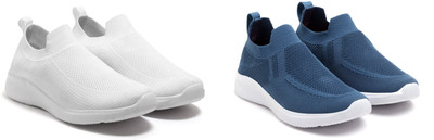 Face Stylish Sports Shoes for Men – Ideal for Running, Gym & Training Sneakers For Men(White, Blue , 9)
