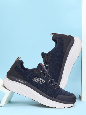 Skechers D'Lux Walker - Pensive Walking Shoes For Men(Navy , 8)