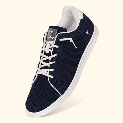 yoho Wind Sneakers for Men | Stylish Casual Shoes | Comfortable and Stretchable | Sneakers For Men(Navy , 7)