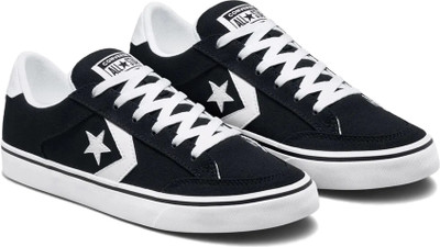 Converse Unisex Tobin Canvas Low Top Sneakers For Men(Black , 10)