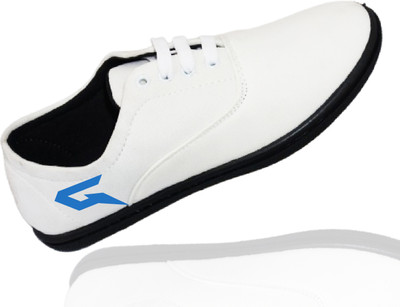 Kenamin Stylish Casual Shoes for Men and kids Casuals For Men(White, Blue , 6)