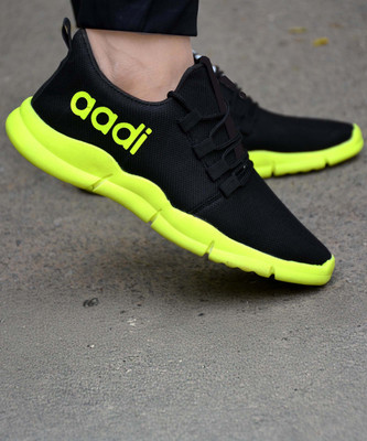 aadi Mesh| Lightweight| Premiun| Comfort| Summer Tendy| Outdoor| Running Sneakers For Men(Black , 8)