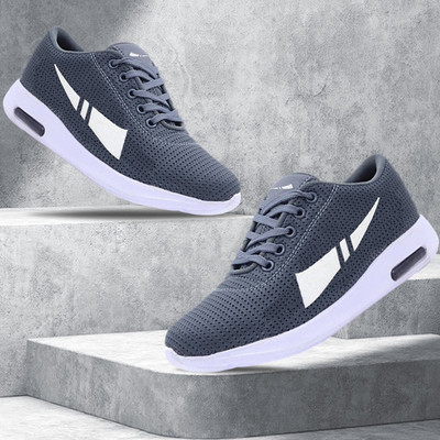 BERSACHE Casual Sneaker shoe for Men|Cushioned Insole, Slip-Resistance Casuals For Men Sneakers For Men(Grey , 8)