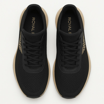 ROYAL RANCH Slip On Sneakers For Men(Black , 6)