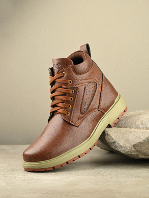 Roadster Boat Shoes For Men(Tan , 9)