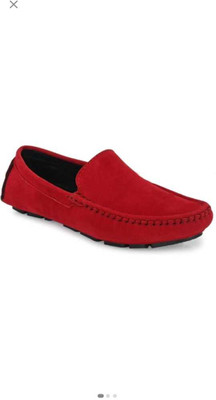 CHAVI COLLECTION Loafers For Men(Red , 8)