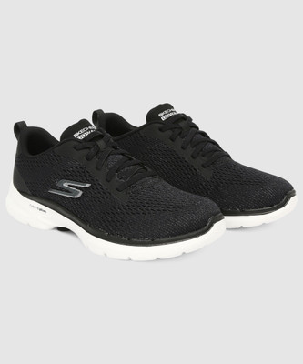 Skechers GO WALK 6 - BOLD VIS Walking Shoes For Women(Black , 5)