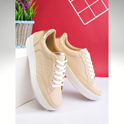 Roadster Sneakers For Women(Beige , 8)