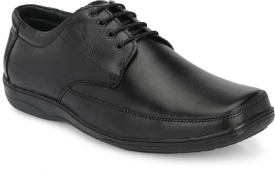 INDIANTRENDS INDIANTRENDS pure leather formal shoe comfortable for men (Black) Lace Up For Men(Black , 10)