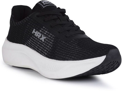 HRX by Hrithik Roshan Running Shoes For Men(Black, White , 8)