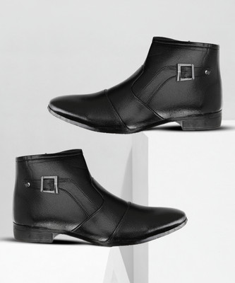 Runway High Ankle Boots For Men(Black , 7)