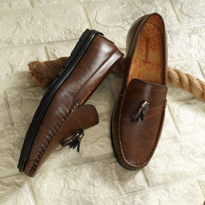 PROVOGUE Loafers For Men(Brown , 7)