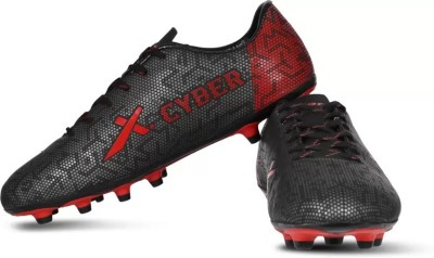 VECTOR X Cyber Football Shoes For Men(Black, Red , 9)