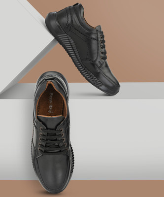 EEGO ITALY Light Weight Corporate Casuals For Men(Black , 6)