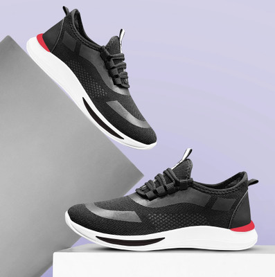 house of common HOC-432 Black Trending Sneakers For Men(Black , 7)