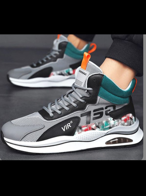 KLASSEN MEN PREMIUM QUALITY CASUAL BOOTS/RUNNING BOOTS SHOES FOR MEN(BLACK) High Tops For Men(Grey , 10)