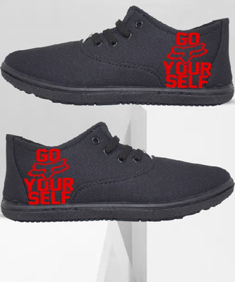 Kenamin CASUALS FOR MEN & KIDS Casuals For Men(Black, Red , 4)