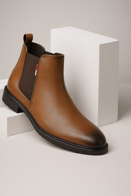 arjun enterprises Party Wear For Men(Tan , 10)