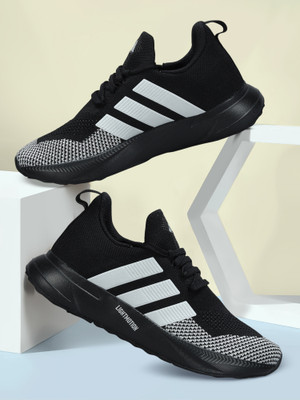 ADIDAS LIGHTRUN FLARE Running Shoes For Men(Black , 9)