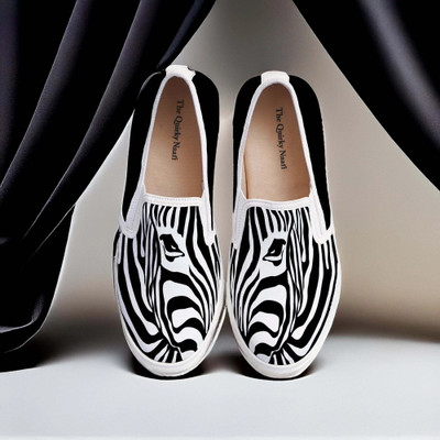 Thequirkynaari Slip On Sneakers For Women(Black , 3)