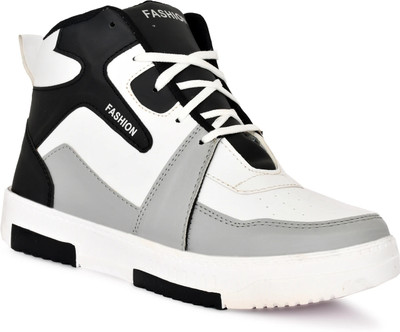 house of common Sneakers For Men(Grey, White , 10)