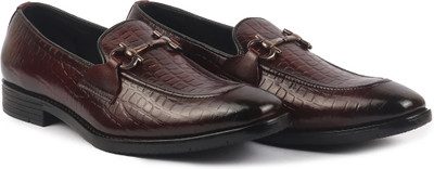 FAUSTO Slip On For Men(Brown , 10)