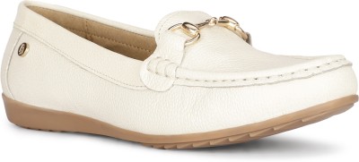 HUSH PUPPIES MACI TRIM Loafers For Women(Off White , 7)