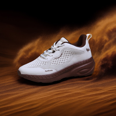 Neemans Begin Walk Drift for Men | Cushioned, Breathable & Lightweight Sneakers For Men(Off White , 6)