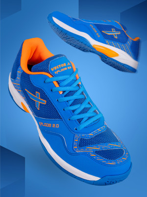 VECTOR X Xplode 2.0 Tennis / Court Shoe|EVA/Phylon Rubber Sole|Synthetic Upper Badminton Shoes For Men(Blue , 10)