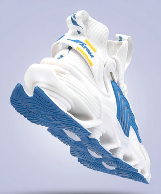 ATOM Spring Edge Alpha 1 Sneakers For Men(White, Blue , 7)