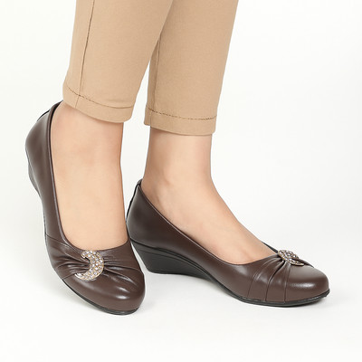 STYLE BUY STYLE Bellies For Women(Brown , 6)