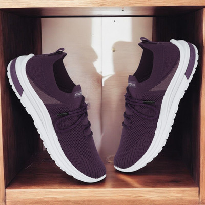 house of common HOC M7-3012 Stylish Sneakers For Women(Purple , 7)