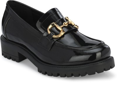 CARLO ROMANO Carlo Romano By Wasan Synthetic Patent Black Colour Moccasin For Women Driving Shoes For Women(Black , 5)