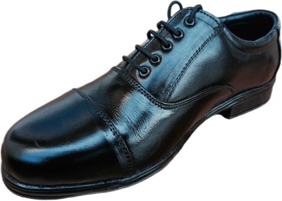 ZSchicfashion ZSchicfashion Men's Black Genuine Leather Oxford Formal Shoes Oxford For Men(Black)