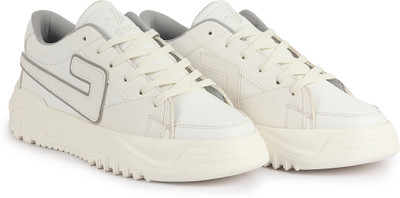 FAUSTO Low Top Chunky Lace-Up Sneaker Shoes|Low Ankle Casual Shoes|All Day Comfortable Sneakers For Men(White , 7)