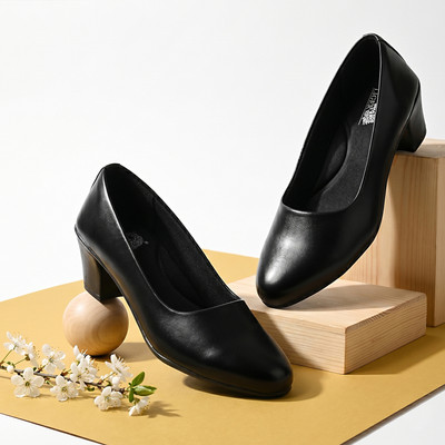ITS LIGER Women Heels(Black , 3)